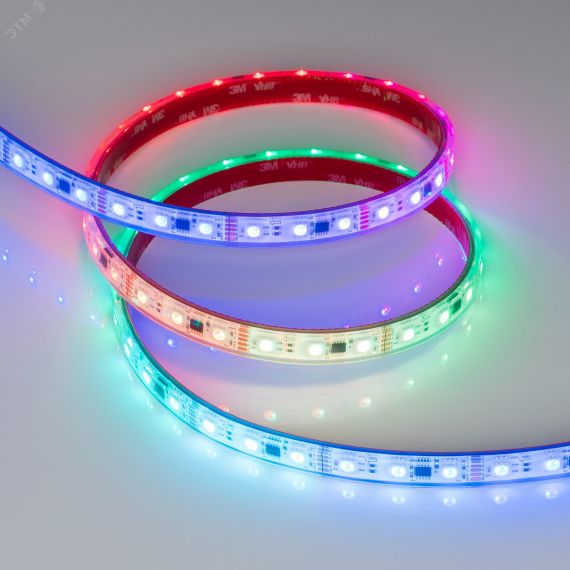 Лента герметичная DMX-PFS-B60-12мм 12V RGB-PX3 (14 W/m, IP68, 5060, 5м) (бегущий огонь) Arlight 039175