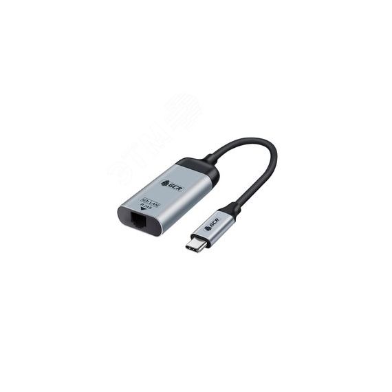 Адаптер-переходник USB Type C на RJ45 Greenconnect GCR-53398