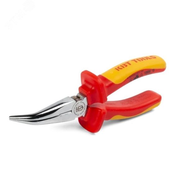 Длинногубцы изогнутые диэлектрические 160 мм серия ПРОФИ КВТ 79220