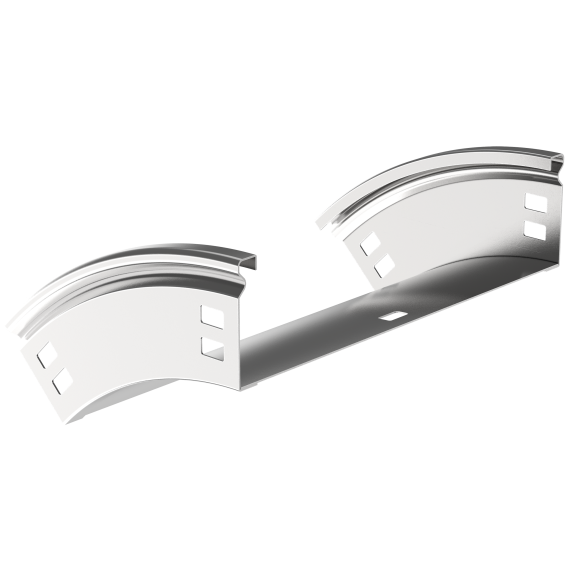 ESCA Поворот плавный 45град тип В20 80х500мм IEK