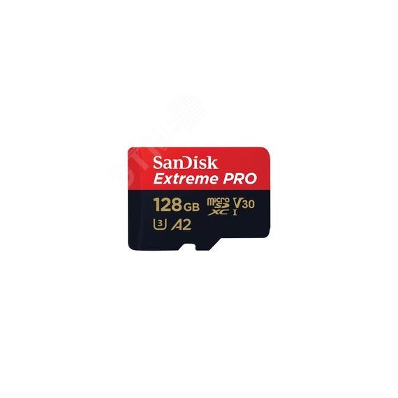 Карта памяти 128GB MicroSD Extreme Pro UHS I, V30, U3, A2, SDXC, 200 МБ/с, Class 10 SanDisk SDSQXCD-128G-GN6MA