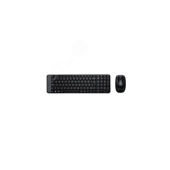 Комплект клавиатура + мышь беспроводной MK220, 104 клавиши, 1000 dpi, черный Logitech 920-003169