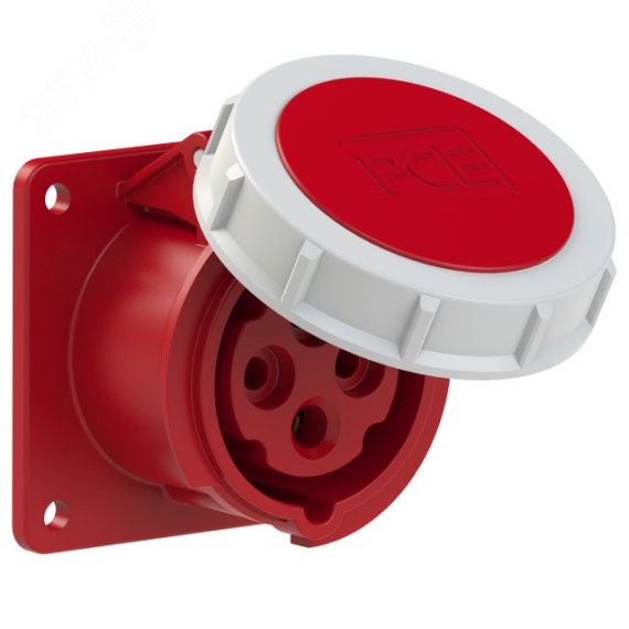 Розетка встраиваемая 16А/400V/3P+E/IP67, фланец   75x75 PCE 3142-6