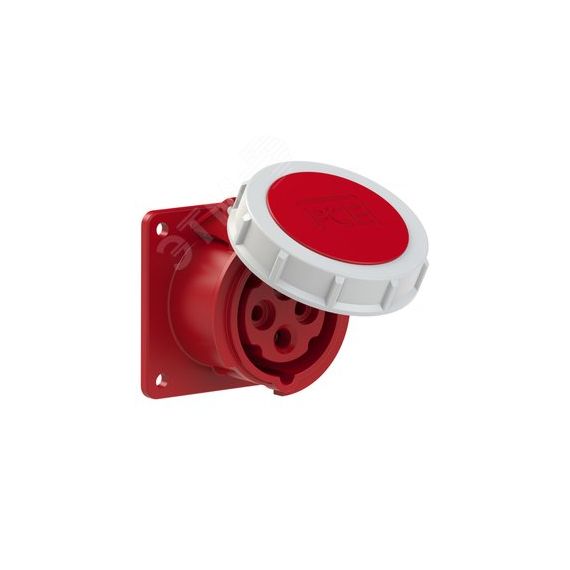 Розетка встраиваемая 16А/400V/3P+E/IP67, фланец   75x75 PCE 3142-6