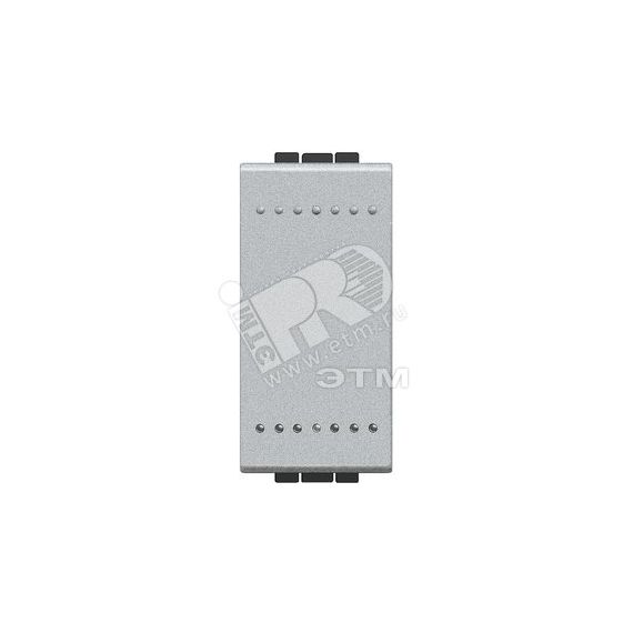 LivingLight Переключатель с автоматическими клеммами 1 модуль алюминий BTicino NT4003A