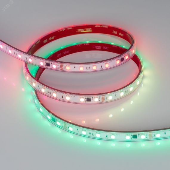 Лента герметичная DMX-PFS-B60-12mm 24V RGB-PX6 (14 W/m, IP68, 5060, 5m) (Arlight, -) Arlight 039608