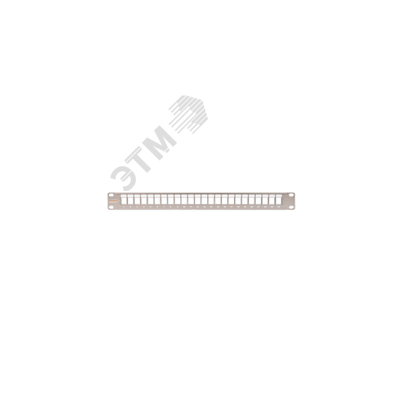 Панель 19'', 1U, наборная, под 24 модуля Keystone, UTP/STP, металлик NIKOMAX/NIKOLAN NMC-RP24-BLANK-1U-MT