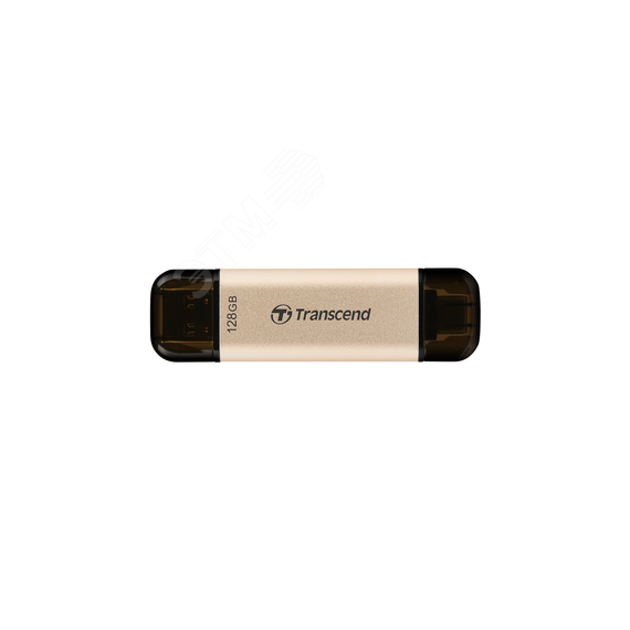 Флеш накопитель 128GB JetFlash930С, USB 3.2 Gen 1, Type A / Type C, золотистый Transcend TS128GJF930C