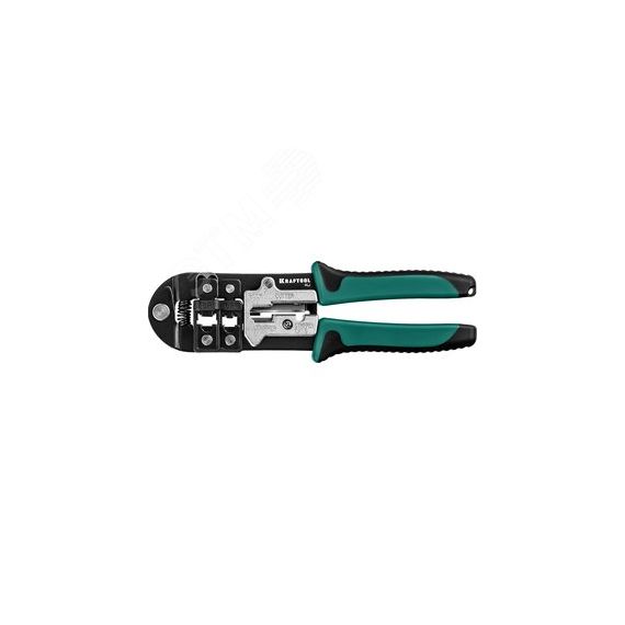 Универсальный кримпер RJ45 RJ11/RJ12 RJ KRAFTOOL 22699