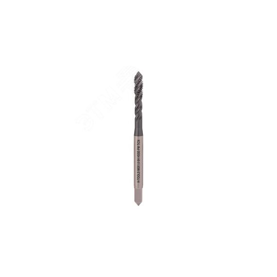 Метчик М 6,0х1,0 (Машинный, спиральный) DIN371 HSSE 6h C/2-3P R35 80мм a=4,9 H-Tools 528M01-C4-0060