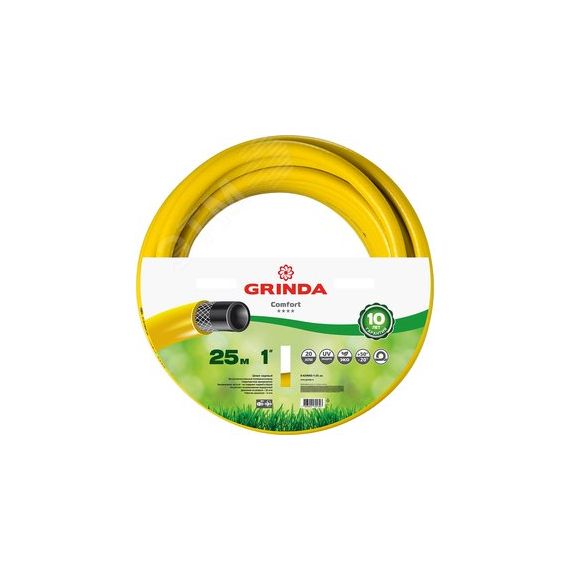 Шланг поливочный COMFORT 1'' 25 м 20 атм трёхслойный армированный GRINDA 8-429003-1-25_z02