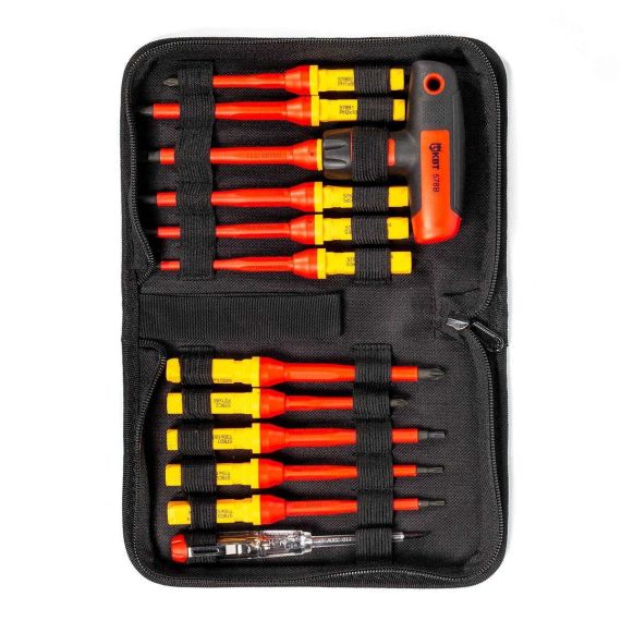 Набор диэлектрических отверток НИО-4412-Т серия ПРОФИ КВТ 87128