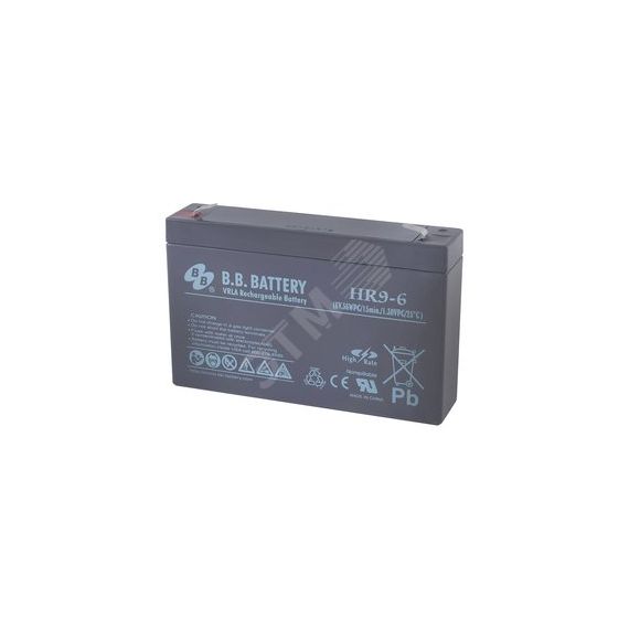 Аккумулятор 6В 9Ач B.B.Battery HR 9-6