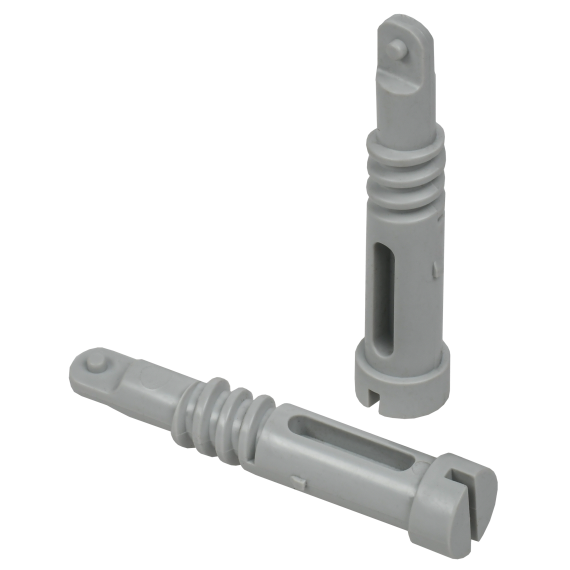 Пластиковые винты быстро закручиваются и не выпадают из фасада.