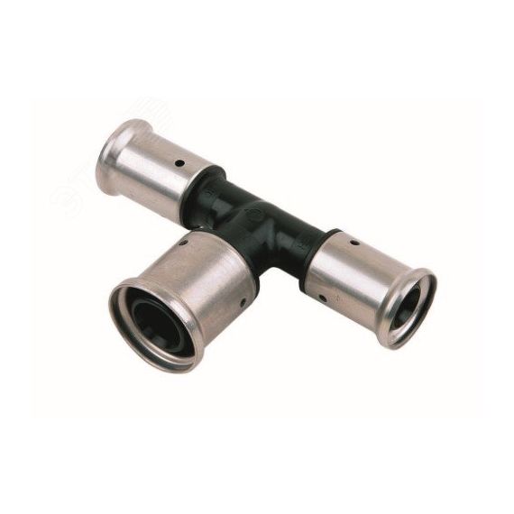 Тройник пресс 32х40х32 переходной, ПВДФ Henco 12PK-324032