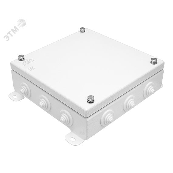 Коробка монтажная КМ IP55-2020, корпус из оцинкованной стали, количество вводов 12 Гефест-СПб КМ-IP55-2020 12вв