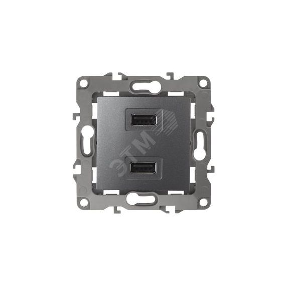 Устройство зарядное USB, 5В-2100мА, Эра12, графит, 12-4110-12 ЭРА Б0027497