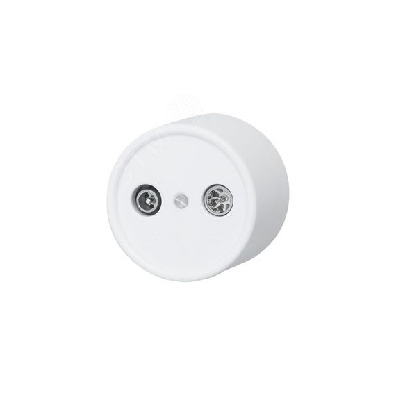 Розетка R/TV-SAT оконечная, пластик, цвет белый Бирони B1-305-21