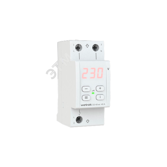 Реле напряжения Welrok D2-40 red Вэлрок D2-40 red