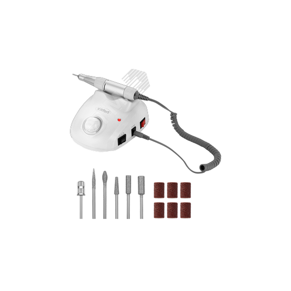 Аппарат для маникюра и педикюра KT-3154, мощность 18 Вт, цвет белый KITFORT КТ-3154