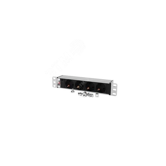 Блок розеток Rem-10 без шнура с индикатором 4 Sсhuko вход IEC 60320 C14 10A 10' REM R-10-4S-I-220-Z