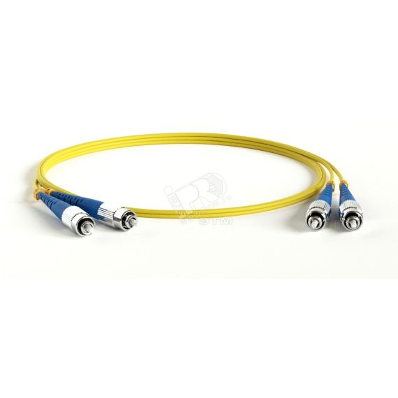 Патч-корд волоконно-оптический (шнур) SM 9/125 (OS2) FC/UPC-FC/UPC 2мм duplex LSZH (50м) Hyperline 244186