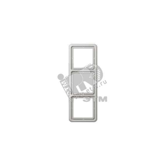 Рамка 3 поста универсальная светло-серая JUNG CD583LG