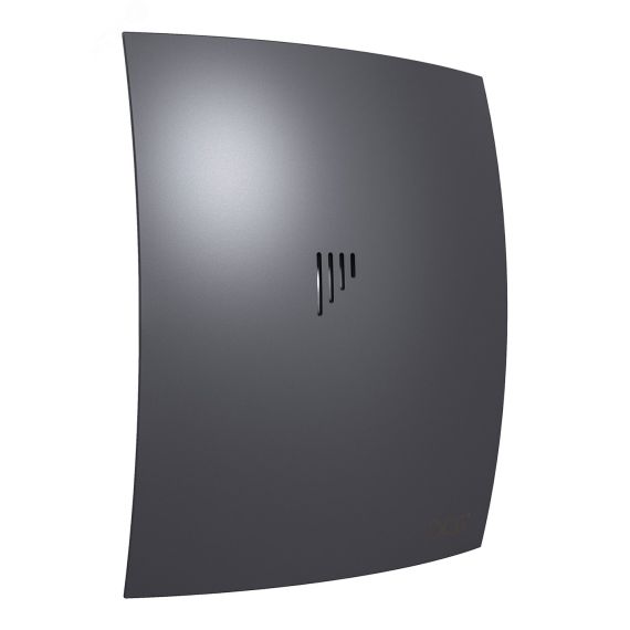Вентилятор осевой вытяжной с обратным клапаном D100 декоративный DiCiTi BREEZE 4C Dark Gray metal