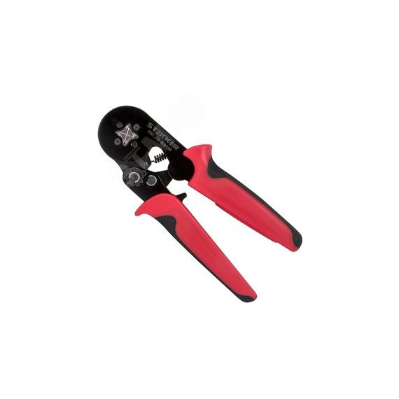 Кримпер для обжима втулочных наконечников d0,25-10мм красный STEKKER CTLS006-240 39353