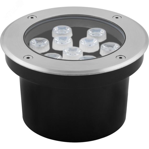 Светильник светодиодный тротуарный ДВУ-9w RGB IP67 круг FERON SP4113
