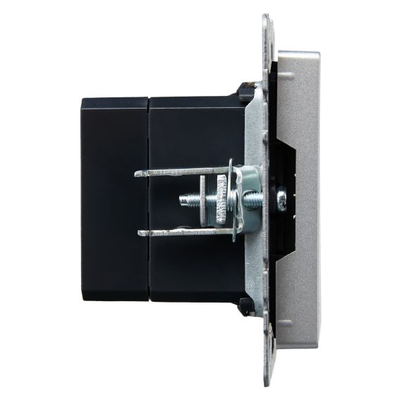 BRITE Розетка USB A+C 18Вт РЮ11-1-БрА алюминий IEK