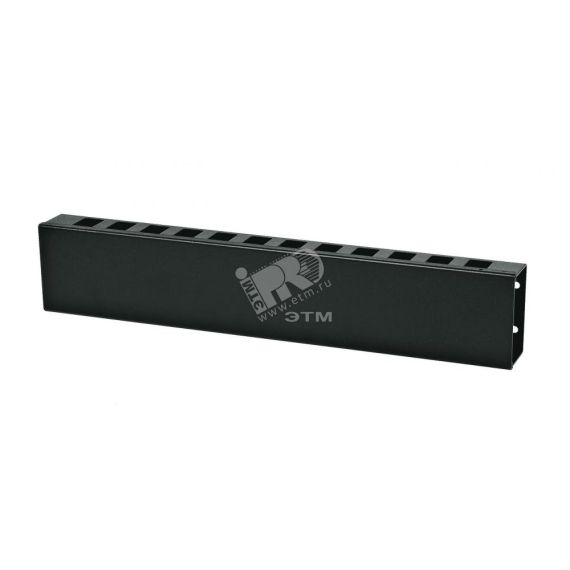 Кабельный организатор с металлическими кольцами и крышкой 19 2U Hyperline 16490