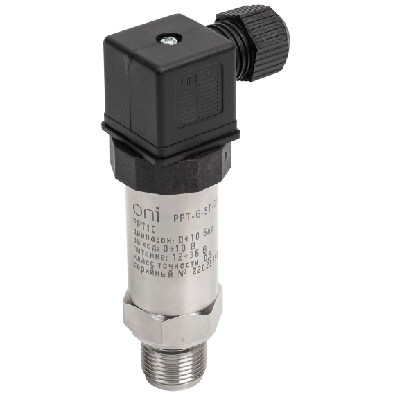 Преобразователь избыточного давления PPT10 0,5% 0-10Бар 0-10В M20 DIN43650 ONI