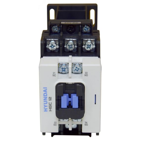 Магнитный контактор HGC12 11NS X220 12А 5.5 квт при АС3 (380-440В) напряжение катушки 220В АC 1НО+1НЗ Hyundai 13.01.01.000528