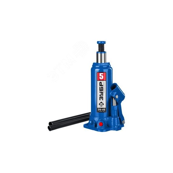 Домкрат бутылочный гидравлический 5т, 215-415мм, Профессионал ЗУБР 43060-5_z01