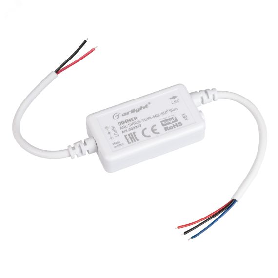 Диммер ARL-SIRIUS-TUYA-MIX-SUF Slim (12-24V, 2x3A, 2.4G) (ARL, IP20 Пластик, 3 года) Arlight 032347