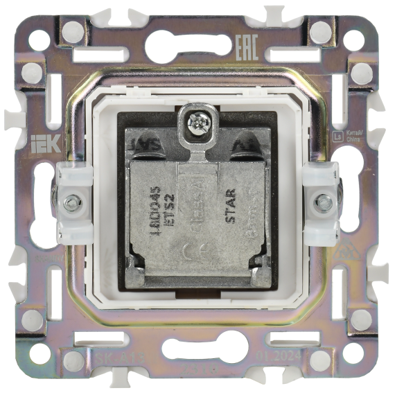 SKANDY Розетка двойная TV+SAT SK-A13Bl черный IEK