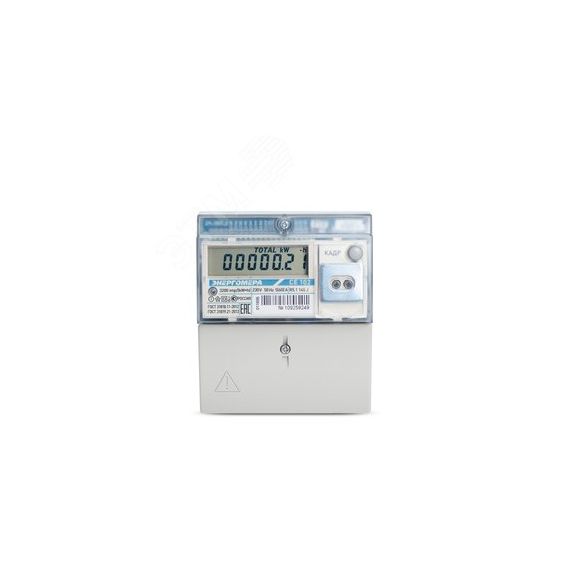 Счетчик электроэнергии CE102 R5.1 145-J однофазный многотарифный 5(60) класс точности 1.0 D+Щ ЖКИ оптопорт Мск Энергомера 101002003012775