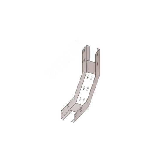 Лоток глухой КПГ 300х80 УТ1,5 для поворота трассы вверх на 90, оцинкованный лист, S1,5 Завод ЭМИ Курган 312