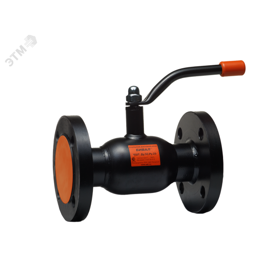 Кран шаровой стальной DN25 PN25 фланцевый ADL КШТ 12.025.025 ф/ф