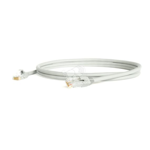 Патч-корд U/UTP категория 5е LSZH 15м серый Hyperline 230014