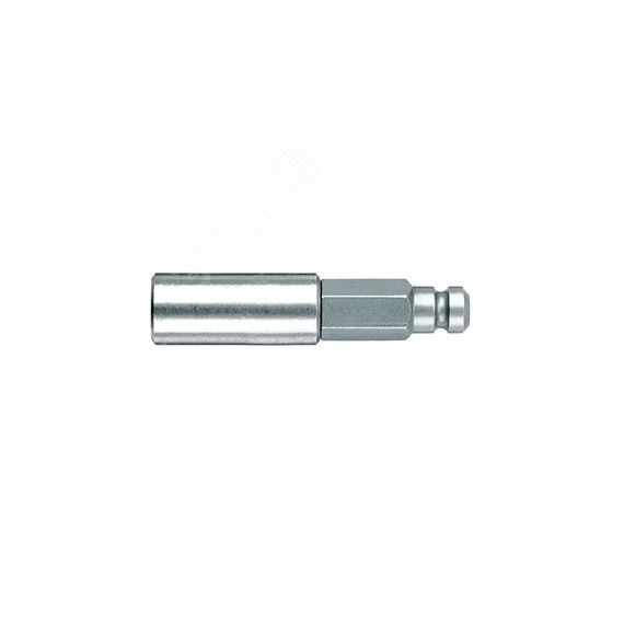 Битодержатель 899/5/1 с втулкой из нержавеющей стали стопорным кольцом и магнитом хвостовик 5/32 E 8 для бит 1/4 С 6.3 45 мм WERA WE-053460
