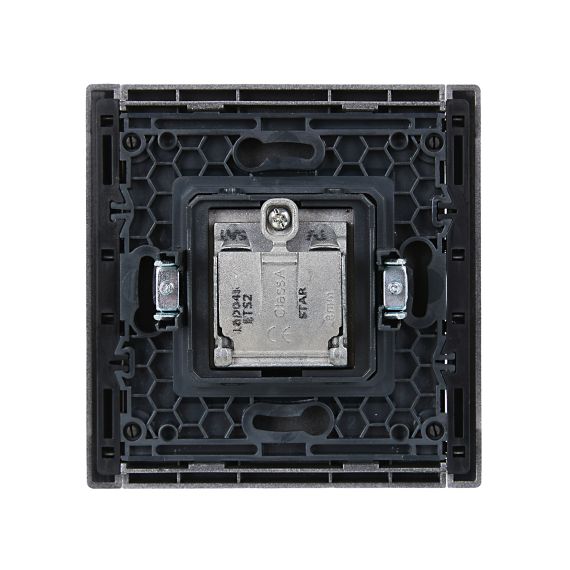 FORTE&PIANO Розетка двойная TV+SAT FP538 сталь IEK