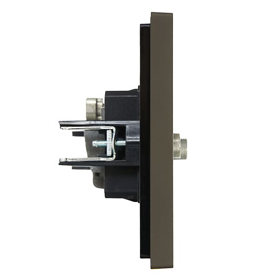 FORTE&PIANO Розетка двойная TV+SAT FP338 серый IEK