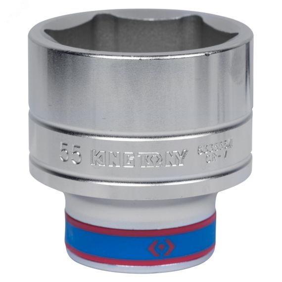 Головка торцевая стандартная шестигранная 3/4', 55 мм King Tony 633555M