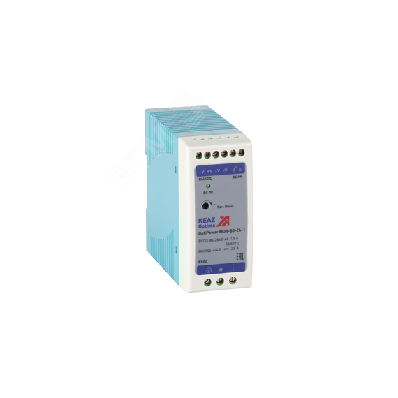 Блок питания OptiPower MDR-60-24-1 КЭАЗ 284541
