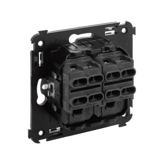 Инвертор двухклавишный в стену, "Avanti", "Закаленная сталь" Инвертор двухклавишный в стену, "Avanti", "Закаленная сталь"