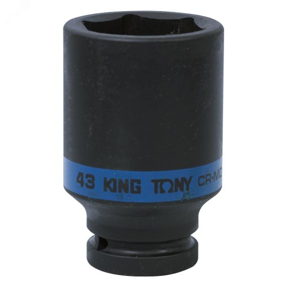 Головка торцевая ударная глубокая шестигранная 3/4', 43 мм King Tony 643543M