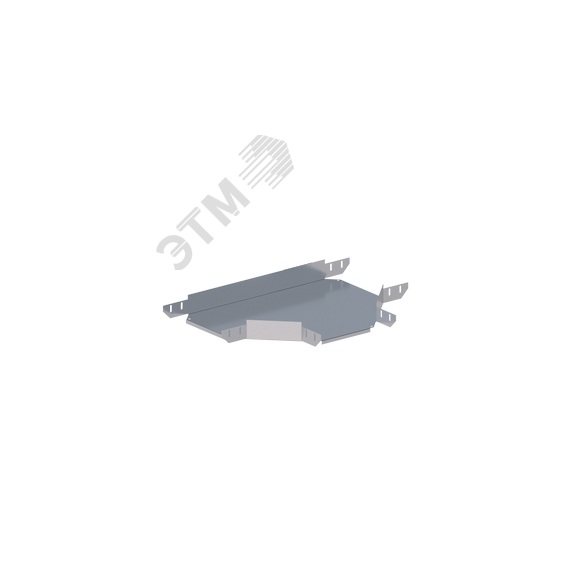 Лоток монтажный угловой тройниковый горизонтальный ЛУТГ.300.100.753.1.1 СОЭМИ Н0121370625