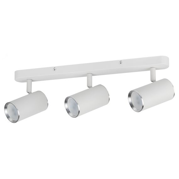 Светильник настенно-потолочный спот OL35-3 WH MR16 GU10 IP20 белый хром ЭРА Б0056367